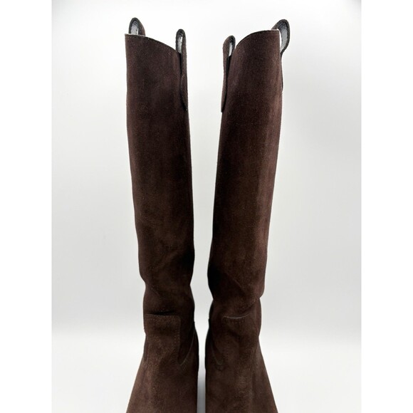 Gucci Brown Suede Knee High Western Boots Riding Boots Sz EU 36 6 - Picture 6 of 11